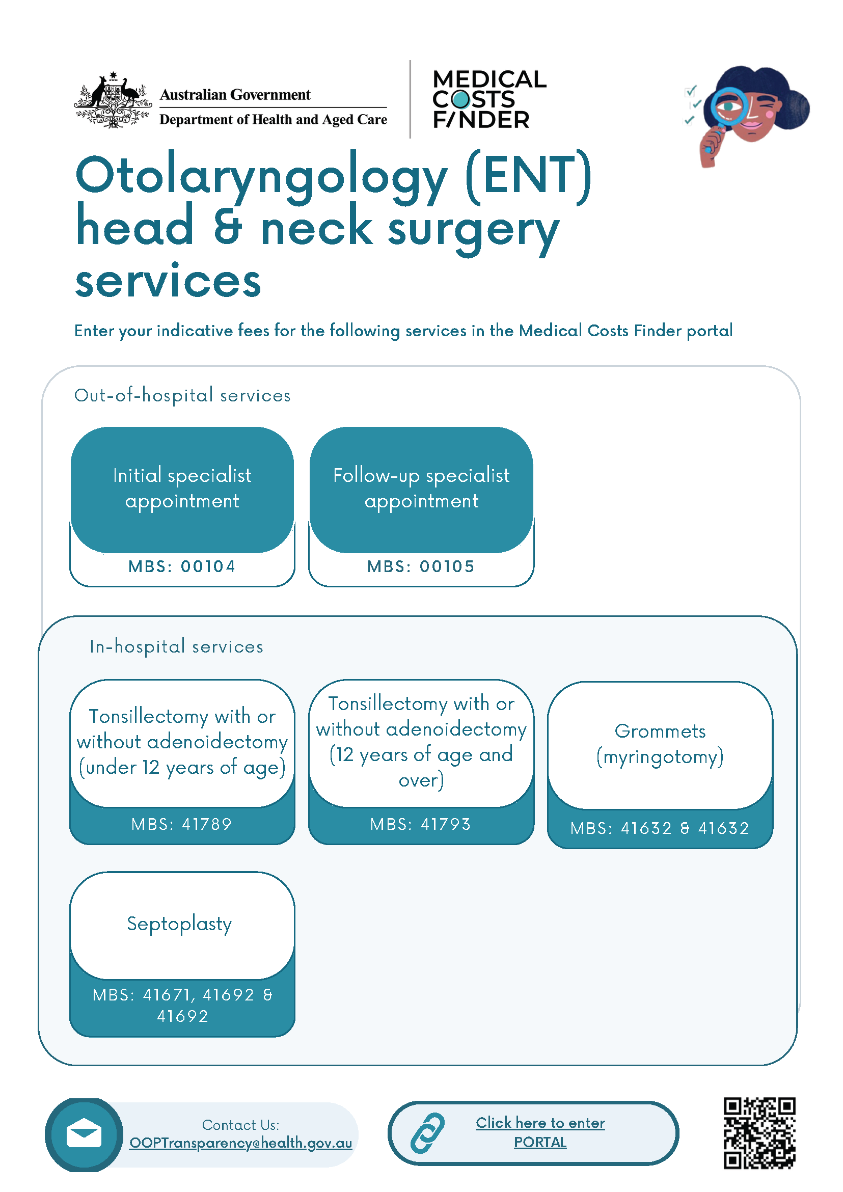 Otolaryngology (ENT) head and neck surgery services