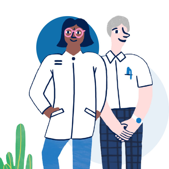 two medical professionals